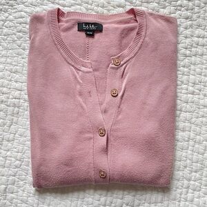 Nicole Miller New York Women's Classic Pink Cardigan